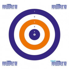 Milbro RED WHITE BLUE AIR GUN 17cm Card Targets ALL ROUNDER Pack of 100