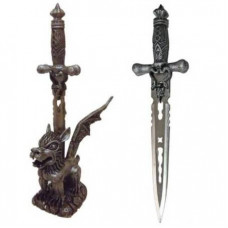 Snake Dagger with Simargl Stand (HK03091)